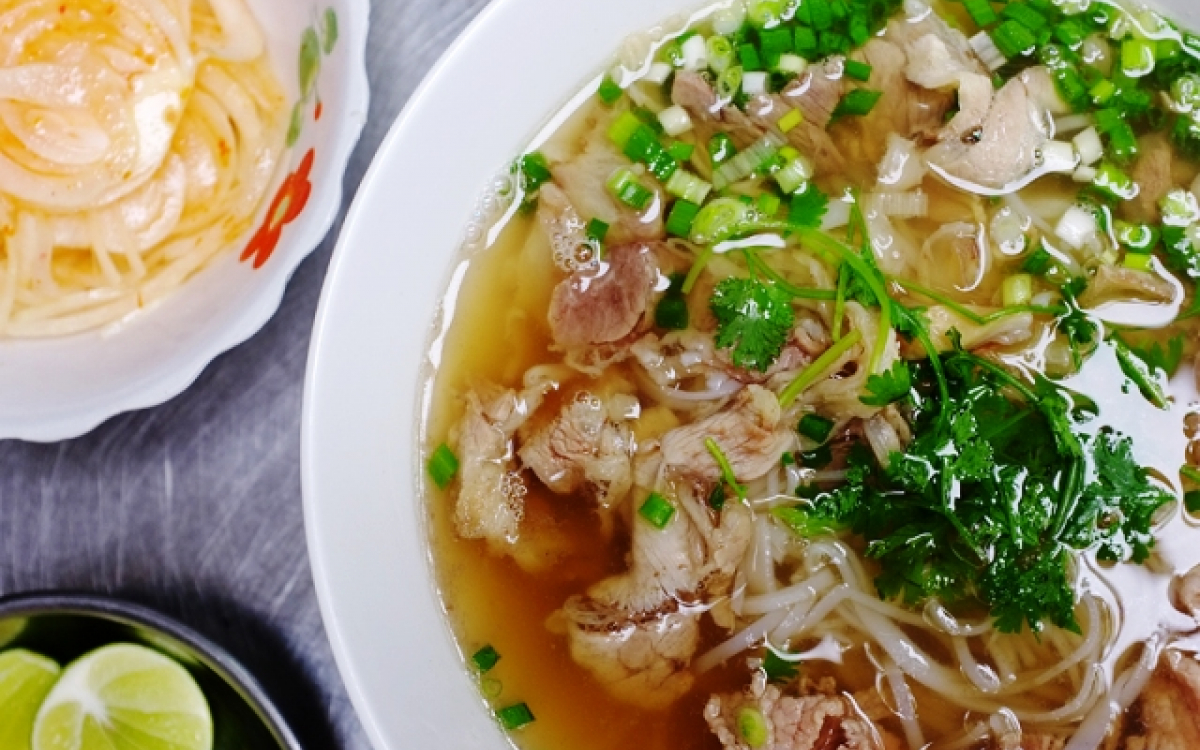 Phở -  món ăn nằm trong top ẩm thực đặc trưng Việt Nam